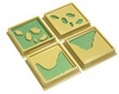 Land and Water Form Trays:Set 2 (color caf‚ liso)