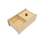 Wooden box w sliding lid